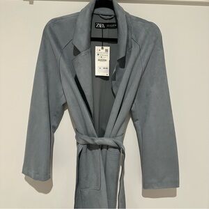 Zara Women's Faux Suede Coat